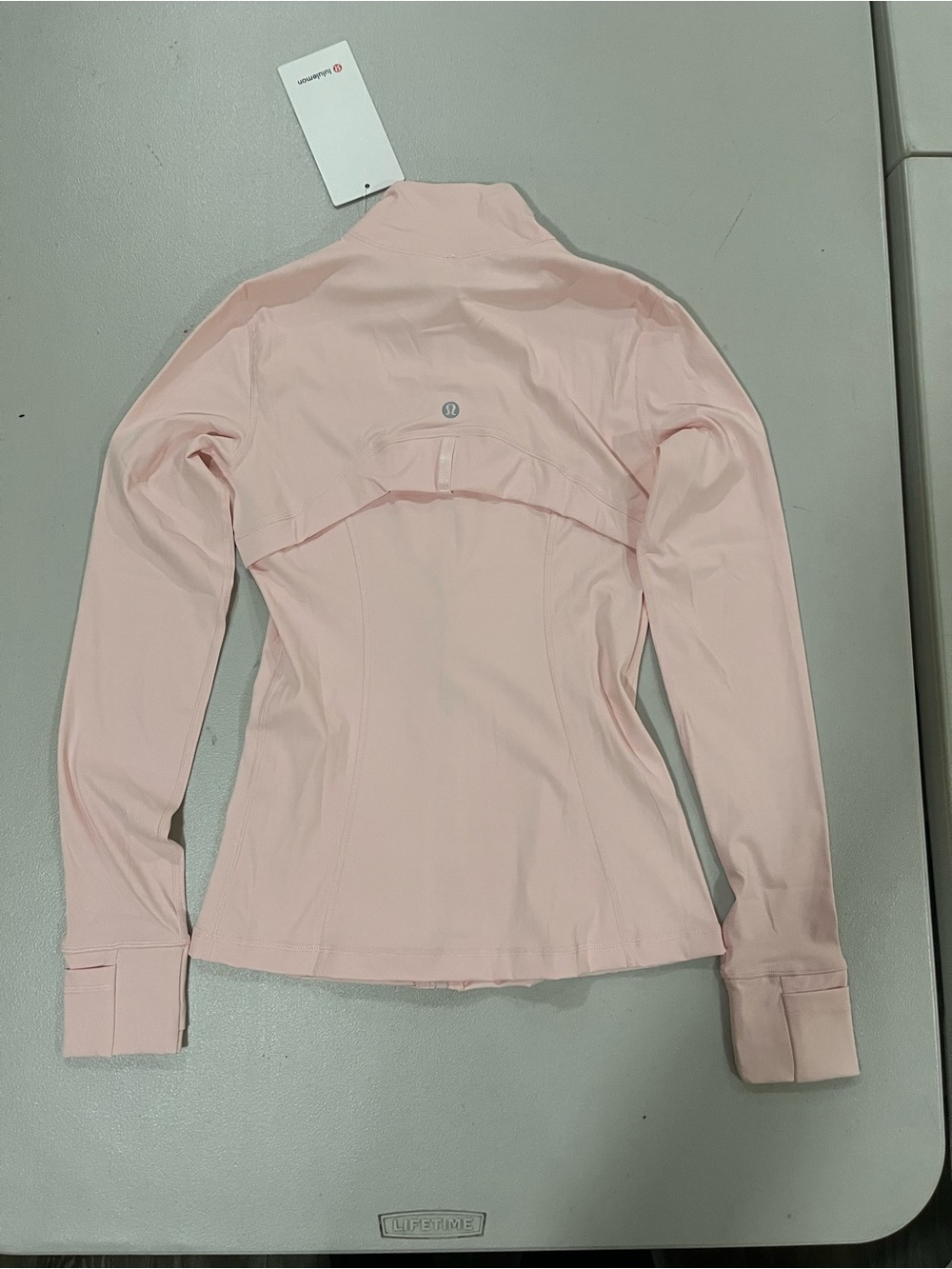 Lululemon Define Jacket & Leggings Set Light Pink Gold Zip Size 4 - Picture 5 of 8